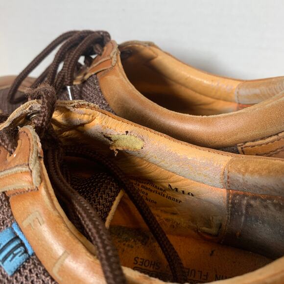 John Fluevog FUTURE ANGEL Casual Designer Sneakers Men's Size 10 M Brown - Picture 8 of 9